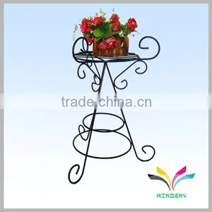 China Supplier High Quality Wholesale Antique Fancy Decorative Metal Garden Corner Flower Pot Stand for Wedding thumbnail-3