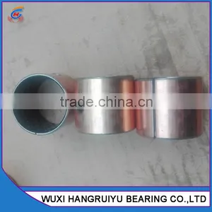 Metal Backing Supports POM With Fiber Self Lubricating Bushing Sleeve Bearings 60 * 65 * 50mm With Grease Hole thumbnail-3