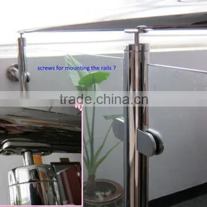 Stainless Steel Square Mini Top Rail for Glass Balcony Railing thumbnail-6