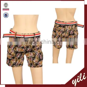 Wholesale Women Clothing,womens High Waist Printed Shorts thumbnail-1