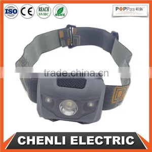 Poppas T16 2+1 Red Smd Led 3AAA Battery Operated Waterproof Outdoor Camping Running Walking Head Light thumbnail-1