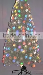 Fashion Fiber Optic Xmas Tree With Colorful Ball Lamps thumbnail-1