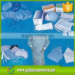 Bule Color SMS Nonwoven Fabric, Nonwoven SMS/SMMS Fabric, SMS SMMS for Medical Made in China thumbnail-2