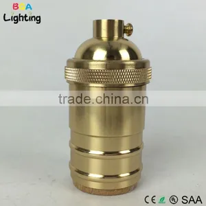 UL E26 Brass Vintage Pendant Lamp Socket For DIY Ceiling Light thumbnail-1