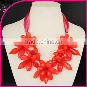 Crystal Necklace Wholesale Women Chunky Big Fashion Statement Necklace thumbnail-1