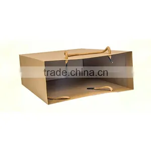 Custom Design Eco-friendly Shopping Kraft Paper Bag thumbnail-2