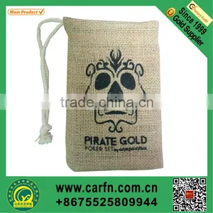 Jute Burlap Drawstring Bags thumbnail-1