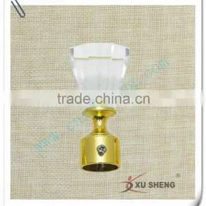 Hot Sell Curtain Rod Crystal Curtain Finial 25-28mm thumbnail-5