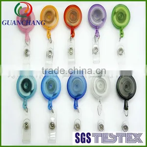 New Design Fashion Badge Reel With Light, Metal Badge Reel, Diy Retractable Badge Holder Pull Reel thumbnail-4