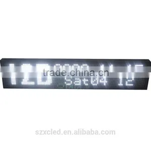Led Bus Display White Color P7.62 16*96 Bus Sign thumbnail-1