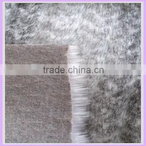 100% Acrylic AH Tip Discharge Print Thick Minky Ankara Fabric Faux Fur Fabric for Lady Fashion Bag Clothing China Supplier thumbnail-5