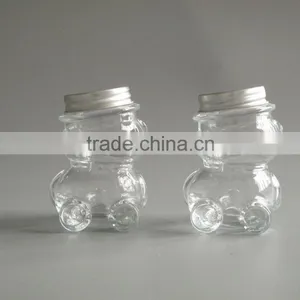 Bear Shape Glass Jars for Candy With Aluminium Cap Quality Choice thumbnail-1