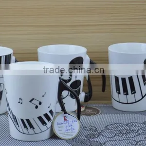 11OZ Golden Plating Design Full Decal Print Coffee Cups, Shiny Surface New Bone China Mug, KL8009-306 thumbnail-5