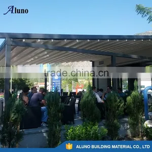SINGLE SIDED ALUMINUM RETRACTABLE PERGOLA AWNING SYSTEM thumbnail-2