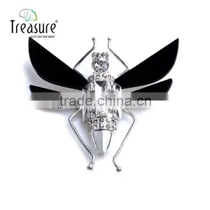 Unique Jewelry Insect Alloy Sheet With Glass Brooch Jewelry for Men and Women thumbnail-4