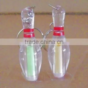 Hot Sale Gift Item Acrylic Bowling Pin Key Chain thumbnail-1