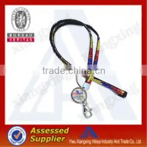 Rhinestone Lanyard With Camer and ID Card Holder thumbnail-1
