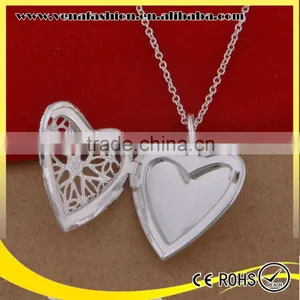 Plated 925 Silver Solid Blank Photo Pendant thumbnail-3