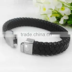 China Wholesale Real Leather And Luxury Leather Bracelet For Men thumbnail-2