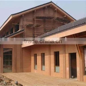 Shiny Wall Sequin Finland Spruce Wood Wall Panels Foam Concrete Prefabricated House thumbnail-1