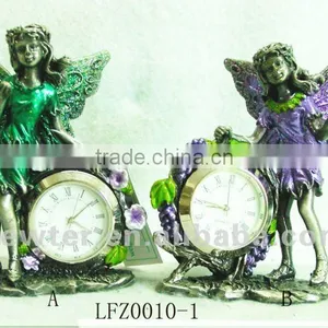 Charming Fairy Metal Clock Craft LFZ010 thumbnail-1