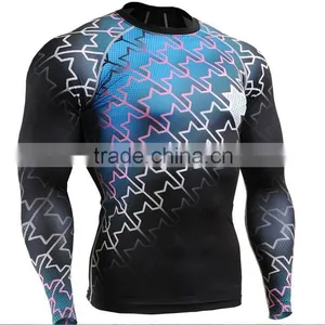 2014 Hot Sale Compression Shirts Sublimation Compression Shirt thumbnail-1