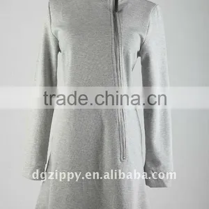 Big Women Cheap Long Sleeve Stand Collar Beaded Long Hoodies thumbnail-1