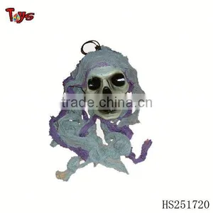 Crazy Plastic Halloween Skull Head thumbnail-1