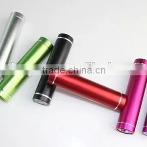 2016 Best Selling Cylinder Shaped Aluminum 2600mah Power Bank, Promotion 2600mah Power Bank thumbnail-2