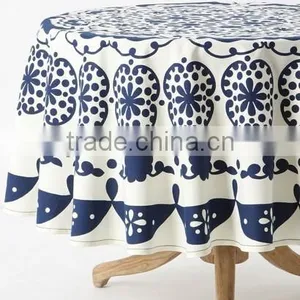 2015 Best Sale 100% Polyester Transfer Printing Table Cloth thumbnail-1