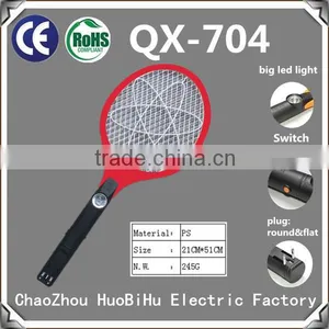 QX704-1 Rechargeable Electric Mosquito Bat Mosquito Killer Mosquito Swatter With Round or Flat Plug thumbnail-4