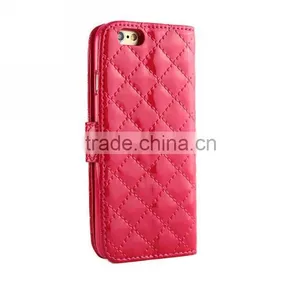 Small Fragrant Wind Leather Wallet Case With Shoulder Strap for Iphone 6 thumbnail-2