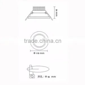 Modern Led Celing Lamp 3w/5w/7w/9w /12w/18w Led Down Lighting CE ROHS thumbnail-2