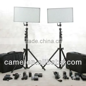 Batteries+Bi-color 2pcs 876LED Video Light+Free Bag thumbnail-1