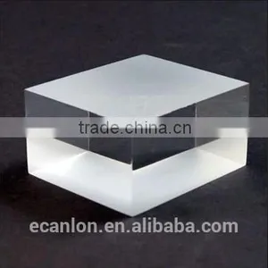 Customize Size Clear Solid Acrylic Cube Block thumbnail-1