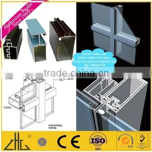 Wow!! Aluminium Alloy Extrusion Factory Guangzhou, 180mm Aluminium Curtain Wall Profile, Sliding Pole Aluminium Curtain Profile thumbnail-6