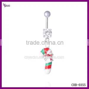 Newest Design Belly Button Rings White Gold Stainless Steel Navel Piercing thumbnail-1