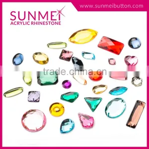 Plastic Lead Free Decorative Glass Stones Fabric Rhinestone Rhinestone Crystal Iron on Motifs With High Quality thumbnail-1
