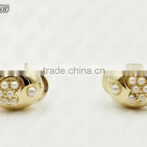 Juyuan Fashion 18K Gold Plated Pendant&Earring Pearl Baby Set thumbnail-3