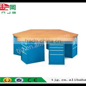 TJG CHINA Anti-Static Workbench Wear-Resisting Desktop Heavy-Duty Workbench Model TJG - 1813F Assembly Line Work Station Worksho thumbnail-3