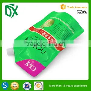 co uk Customized Reusable Juice Drink Food Packaging Stand up Spout Bag With Corner thumbnail-3