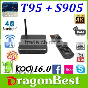 Set Top Box HD 4K 2K Android TV Box Mali-450 up to k1 Plus Android 5.1 Lollipop TV Box T95 thumbnail-1