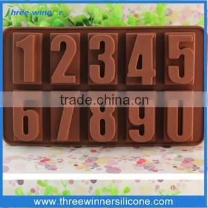New Design Cholocate Silicone Cake Mould Number Cake Moulds thumbnail-1