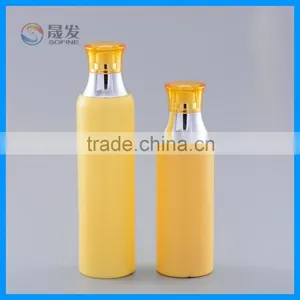 Orange Color Empty Plastic Body Lotion Pump Bottle thumbnail-1