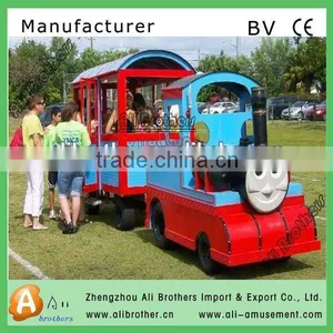 Best Quality Frp China Zhengzhou Alibrothers Amusement Ride Fiberglass Trackless Train thumbnail-1