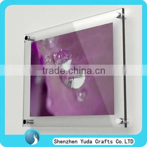 Custom Wall Mounted Acrylic Photo Frame With Screw High Quality Cheap thumbnail-1