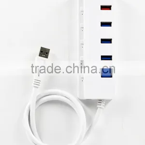 Super Speed 5 Port USB 3.0 HUB With Individual On/off Switches , 4 Port USB 3.0 HUB +1 Quick Charging Port thumbnail-6