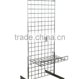 Chrome L Legs for Gridwall Mesh,Gridwall L Leg Base thumbnail-2