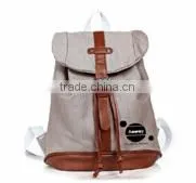 Customized Canvas Backpacks or High School Girls Canvas Rucksack Backpack Canvas Fashion School Bags Logo Printed 14 thumbnail-1