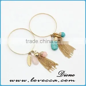 High Quality+In Stock+Small MOQ Gold Plating Fashion Gemstone Bracelet thumbnail-4